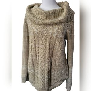 It's Our Time Small Tan Knit Sweater